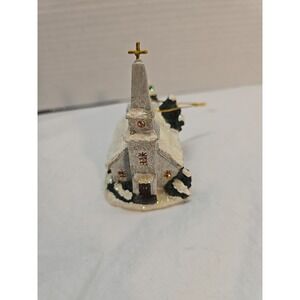 Thomas Kinkade Memories of Christmas Ornament Church Chapel‎ 2001 Vintage